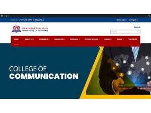 University of Fujairah's Website Screenshot