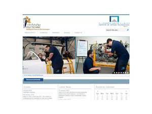 Abu Dhabi Polytechnic's Website Screenshot
