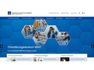 Technische Hochschule Nürnberg Georg Simon Ohm's Website Screenshot