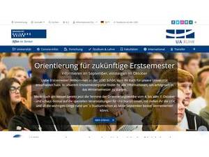 Universität Duisburg-Essen's Website Screenshot