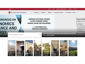 Ibn Haldun Üniversitesi's Website Screenshot