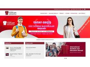 Istanbul Topkapi Üniversitesi's Website Screenshot