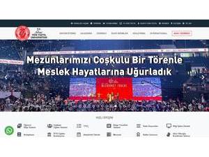 Istanbul New Century University's Website Screenshot