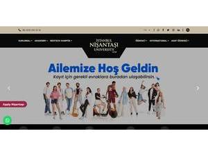 Nisantasi University's Website Screenshot