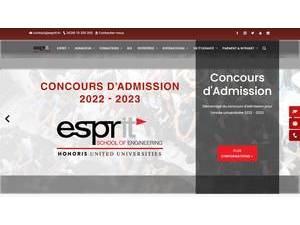 École Supérieure Privée d'Ingénierie et de Technologie's Website Screenshot