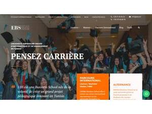 المدرسة العليا الخاصة للإعلامية وإدارة الأعمال's Website Screenshot