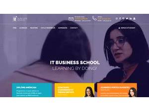 IT Business School's Website Screenshot