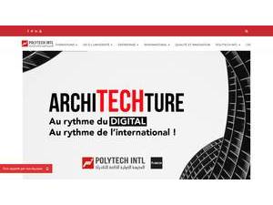 International Private Polytechnic School of Tunis's Website Screenshot