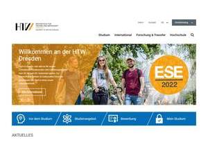 Dresden University of Applied Sciences's Website Screenshot