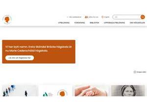 Marie Cederschiöld högskola's Website Screenshot