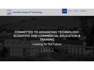 Eswatini College of Technology's Website Screenshot