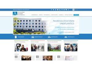 Universidad Europea del Atlántico's Website Screenshot