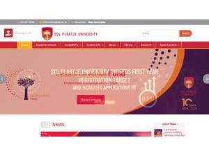 Sol Plaatje University's Website Screenshot