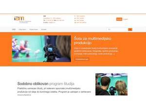Inštitut in akademija za multimedije's Website Screenshot