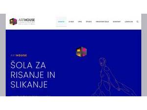 ArtHouse - Šola za risanje in slikanje's Website Screenshot