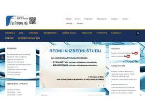 Ravne College's Website Screenshot