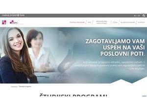B2 Ljubljana School of Business's Website Screenshot