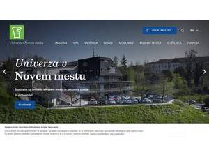 Univerza v Novem mestu's Website Screenshot