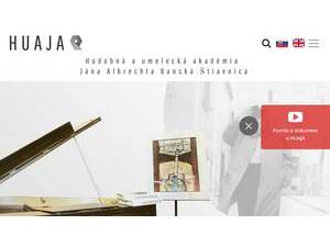 Hudobná a umelecká akadémia Jána Albrechta's Website Screenshot