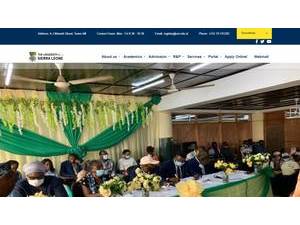 University of Sierra Leone's Website Screenshot