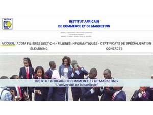 Institut Africain de Commerce et de Marketing's Website Screenshot