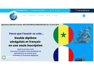 Université Euro-Afrique's Website Screenshot