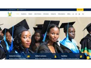 East African University Rwanda's Website Screenshot