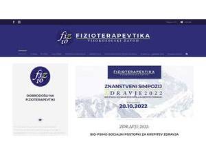 Visokošolski zavod Fizioterapevtika's Website Screenshot