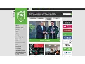 Universitatea Crestina Partium's Website Screenshot