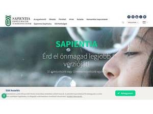 Sapientia Hungarian University of Transylvania's Website Screenshot