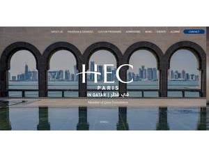 HEC Paris in Qatar's Website Screenshot