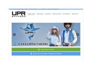 Universidad de Puerto Rico Bayamón's Website Screenshot