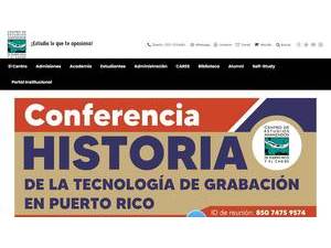 Center for Advanced Studies on Puerto Rico and the Caribbean's Website Screenshot