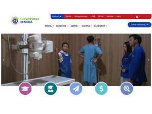 Universitas Efarina's Website Screenshot