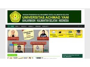 Universitas Achmad Yani's Website Screenshot