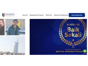 Universitas Podomoro's Website Screenshot