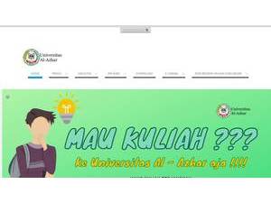 Universitas Al-Azhar's Website Screenshot