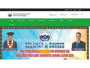 Gunung Leuser University of Aceh's Site Screenshot