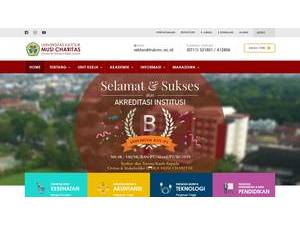 Universitas Katolik Musi Charitas's Website Screenshot