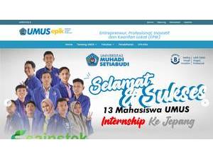 Muhadi Setiabudi University's Website Screenshot