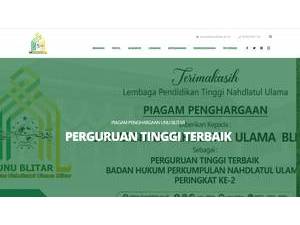 Nahdlatul Ulama University of Blitar's Website Screenshot
