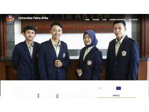 Universitas Patria Artha's Website Screenshot