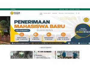 Perjuangan University of Tasikmalaya's Website Screenshot