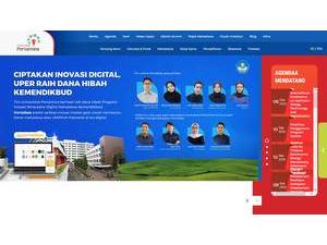 Pertamina University's Website Screenshot