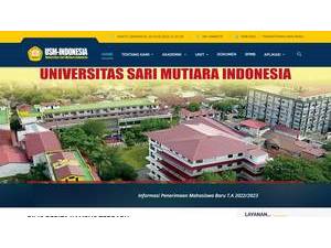 Sari Mutiara Indonesia University's Website Screenshot