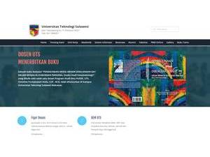 Universitas Teknologi Sulawesi's Website Screenshot