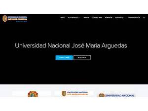 Universidad Nacional José María Arguedas's Website Screenshot