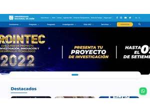 National University of Jaén's Website Screenshot