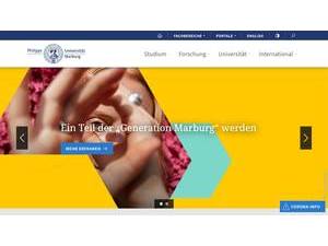Philipps-Universität Marburg's Website Screenshot