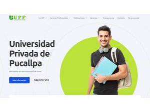Private University of Pucallpa's Website Screenshot